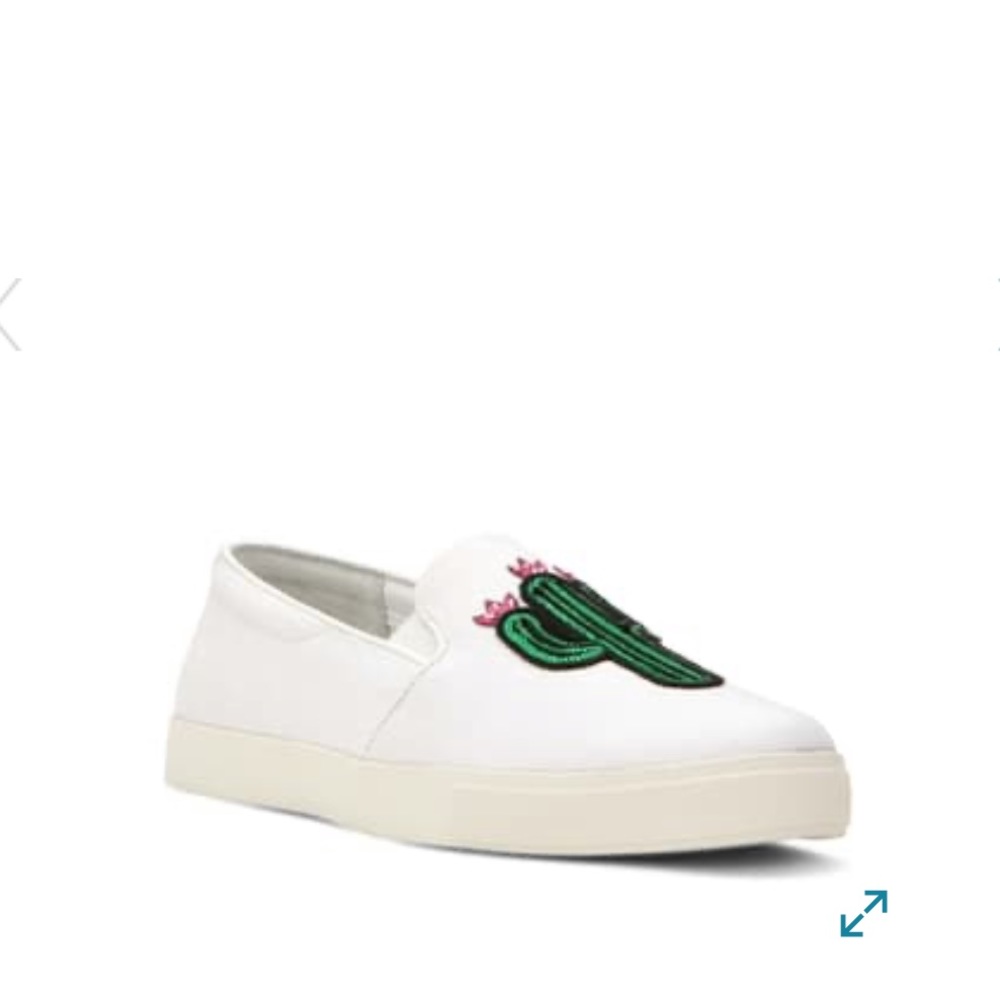 Katy Perry Cactus Sequins Slip-on Sneakers  Size 7.5 White - Picture 10 of 10